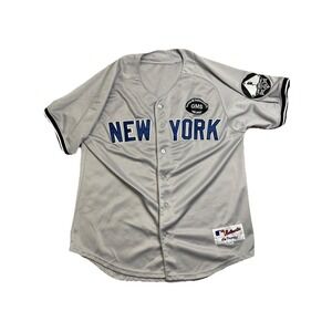 Vintage Majestic New York Yankees #2 Jersey Size 50 Steinbrenner Sheppard Patch